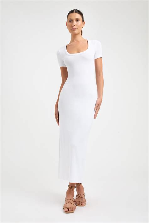 kookai celine dress white